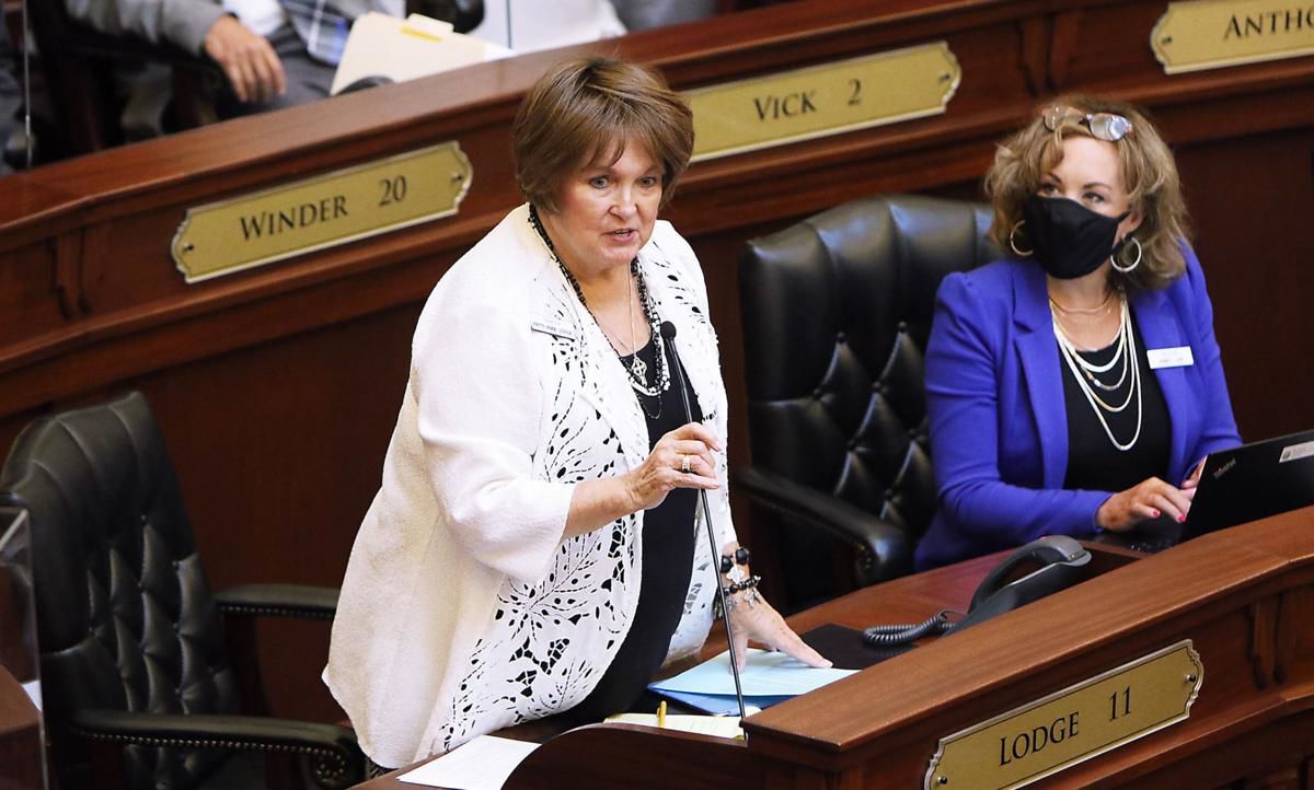 Patti Anne Lodge Senate floor by Brian April 2021